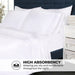 1200 Thread Count Egyptian Cotton Embroidered Geometric Bed Sheet Set - White/White