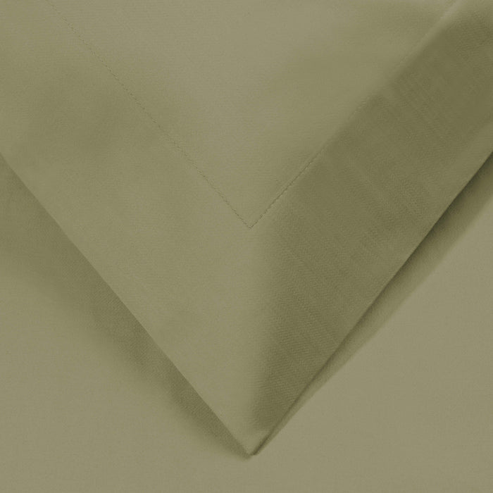 1200 Thread Count Egyptian Solid Cotton Duvet Cover Set - Sage