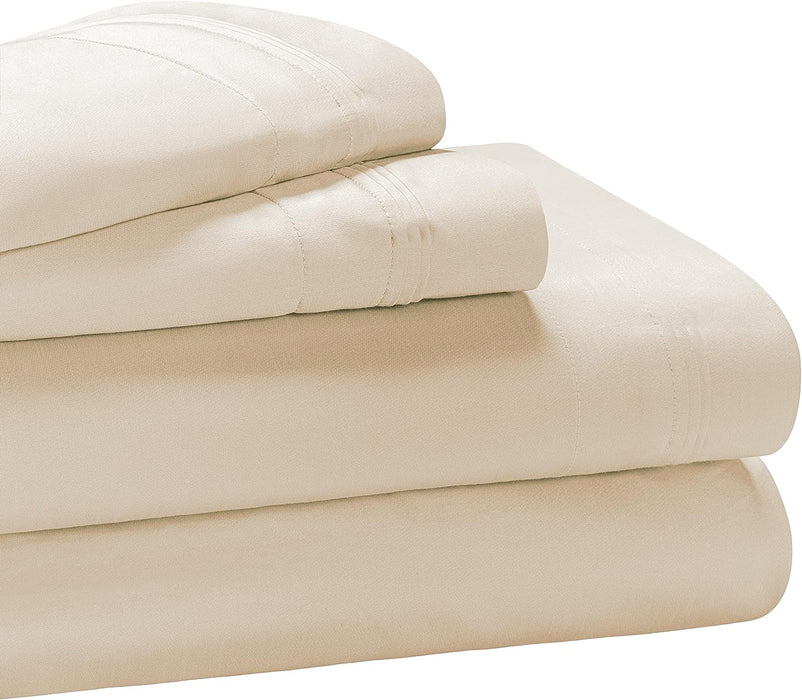 1000 Thread Count Egyptian Cotton Extra Deep Pocket Bed Sheet Set - Ivory