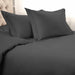 1500 Thread Count Egyptian Cotton Solid Duvet Cover Set - Gray