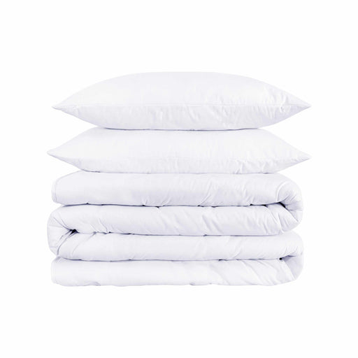1500 Thread Count Egyptian Cotton Solid Duvet Cover Set - White