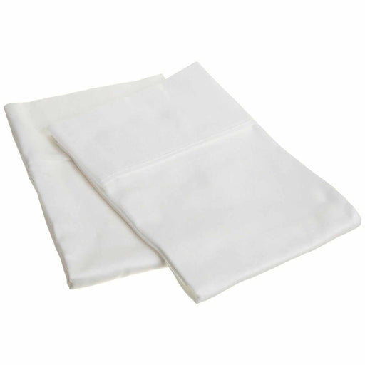 200-Thread-Count Pillowcases Set, Cotton Blend, 12 Colors - White