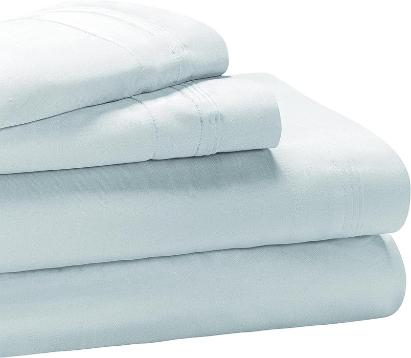 1000 Thread Count Egyptian Cotton Extra Deep Pocket Bed Sheet Set - Baby Blue