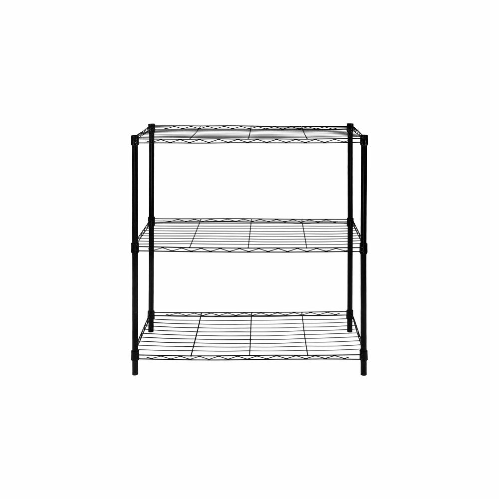 3-Tier Indoor Easy Assembly Shelving Storage Unit-Wire Shelves-Blue Nile Mills