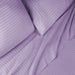 Egyptian Cotton 300 Thread Count Striped Deep Pocket Sheet Set - Lavender