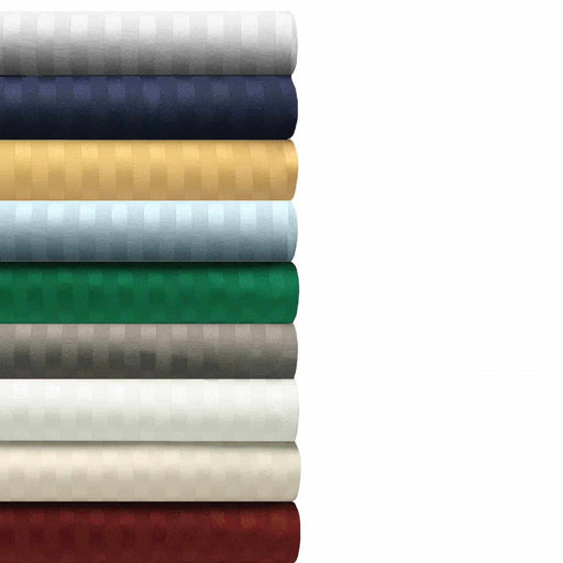 Egyptian Cotton 300 Thread Count Striped Deep Pocket Sheet Set