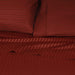 Egyptian Cotton 300 Thread Count Striped Deep Pocket Sheet Set - Burgundy
