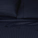 Egyptian Cotton 300 Thread Count Striped Deep Pocket Sheet Set - Navy Blue