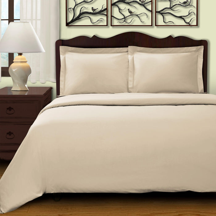 Egyptian Cotton 400 Thread Count Solid Duvet Cover Set