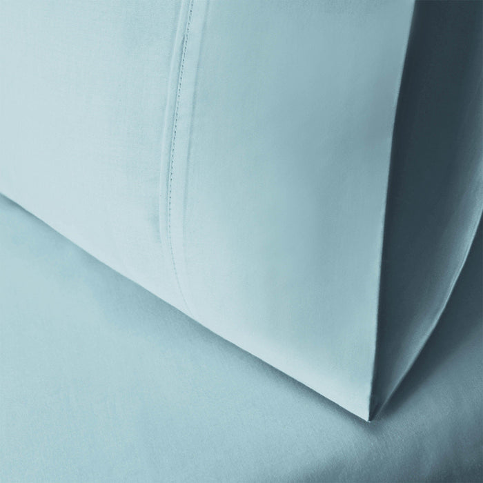 Egyptian Cotton 400 Thread Count 2 Piece Solid Pillowcase Set - Light Blue