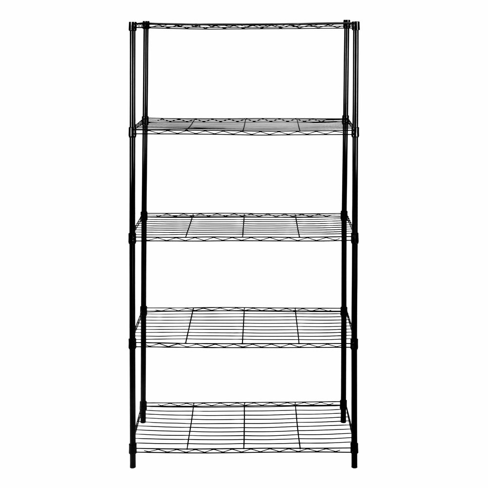 5-Tier Indoor Easy Assembly Shelving Storage Unit-Wire Shelves-Blue Nile Mills