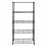 5-Tier Indoor Easy Assembly Shelving Storage Unit-Wire Shelves-Blue Nile Mills