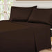 Egyptian Cotton 530 Thread Count Solid Sheet Set - Chocolate