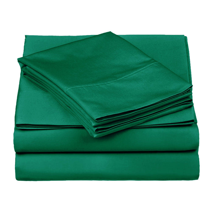 Egyptian Cotton 530 Thread Count Solid Sheet Set - Green