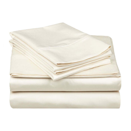 Egyptian Cotton 530 Thread Count Solid Sheet Set - Ivory