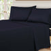 Egyptian Cotton 530 Thread Count Solid Sheet Set - Navy Blue