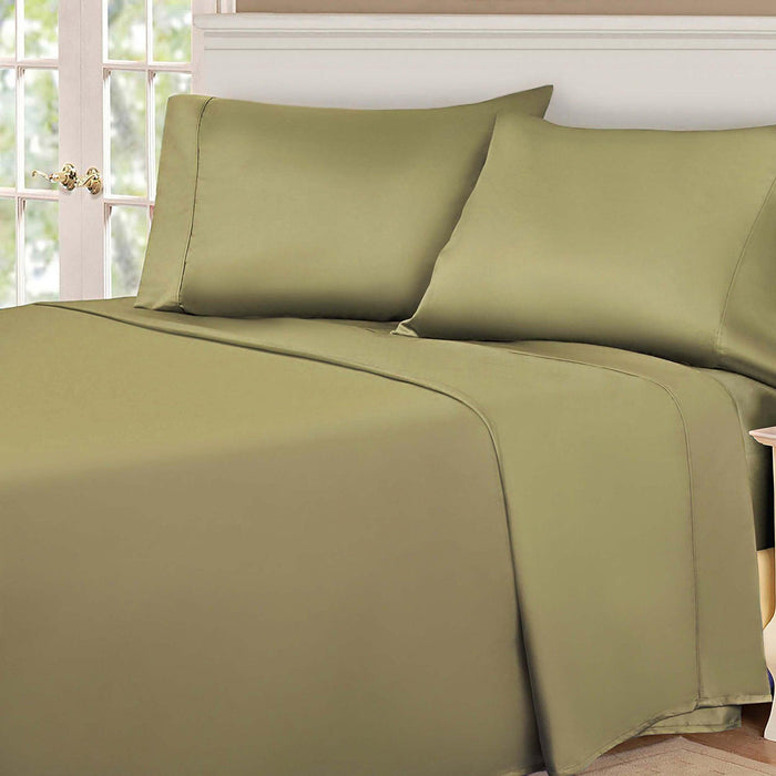 Egyptian Cotton 530 Thread Count Solid Sheet Set - Sage