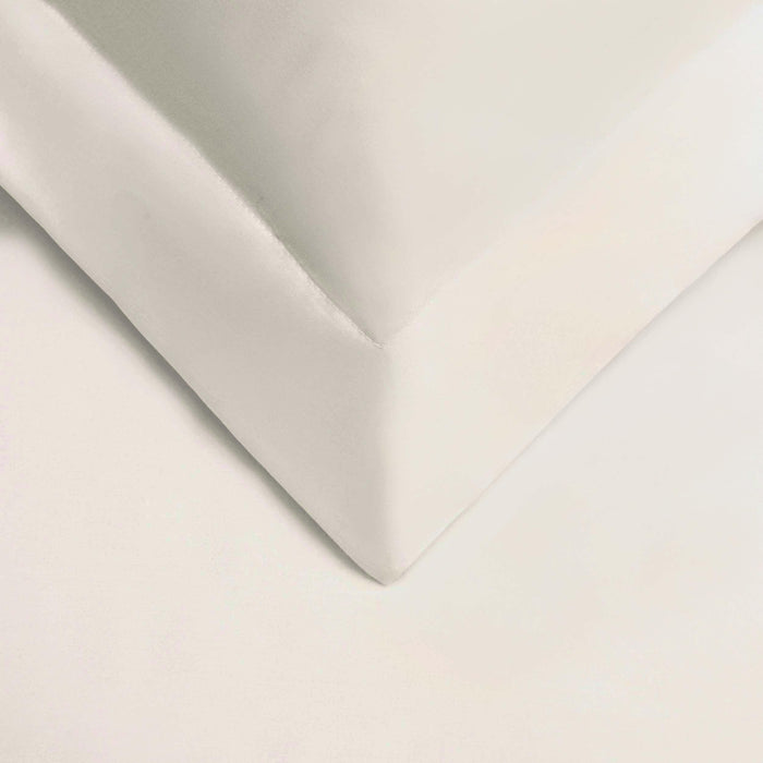 Egyptian Cotton 530 Thread Count Solid Duvet Cover Set - Ivory