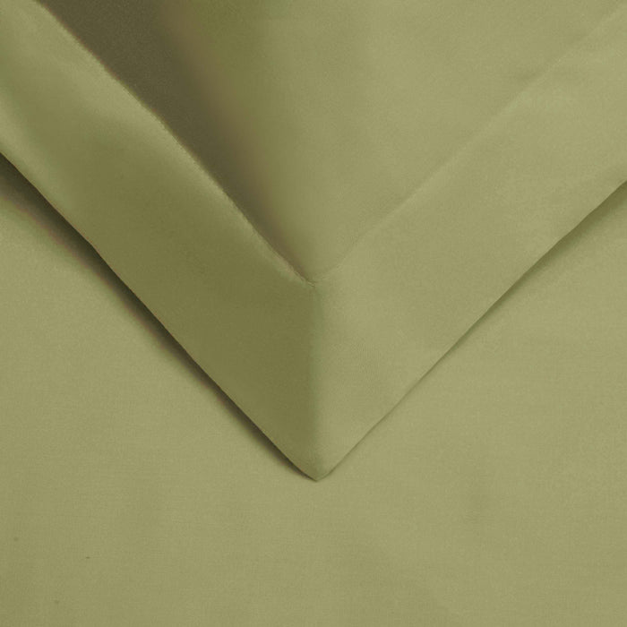 Egyptian Cotton 530 Thread Count Solid Duvet Cover Set - Sage