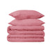 Egyptian Cotton 650 Thread Count Solid Duvet Cover Set - Blush