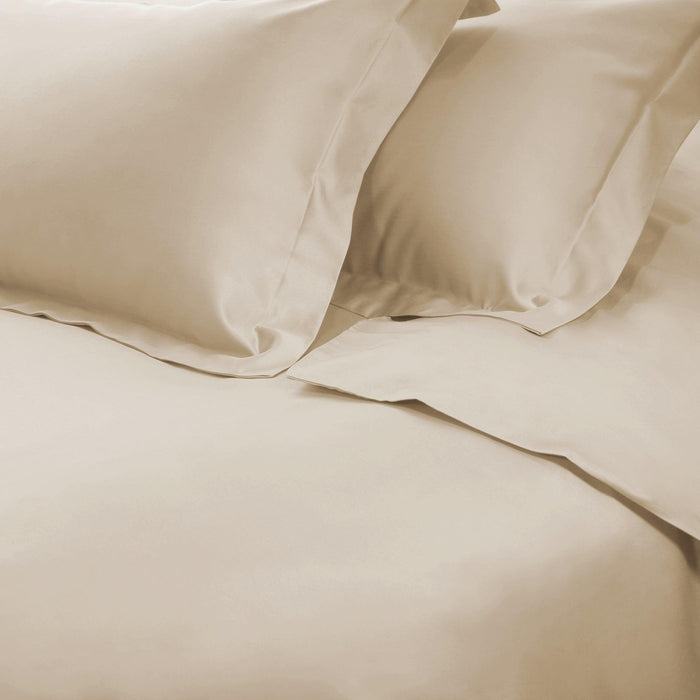 Egyptian Cotton 650 Thread Count Solid Duvet Cover Set - Ivory
