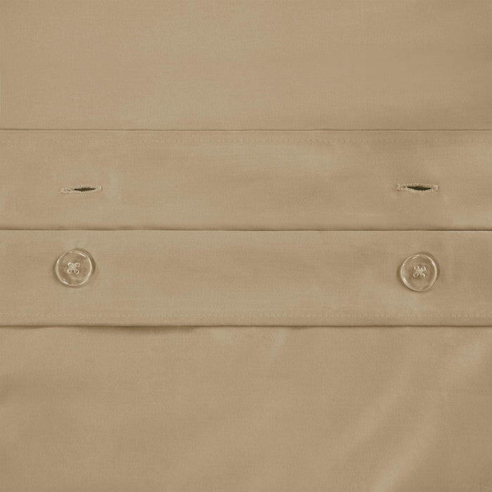 Egyptian Cotton 650 Thread Count Solid Duvet Cover Set - Linen