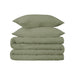 Egyptian Cotton 650 Thread Count Solid Duvet Cover Set - Sage