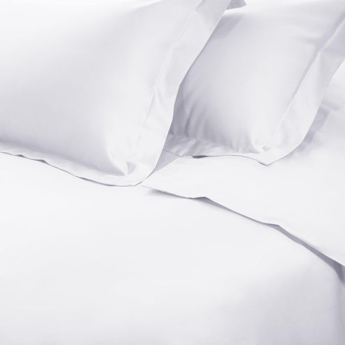 Egyptian Cotton 650 Thread Count Solid Duvet Cover Set - White