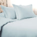 1000 Thread Count Egyptian Cotton Solid Duvet Cover Set - Baby Blue