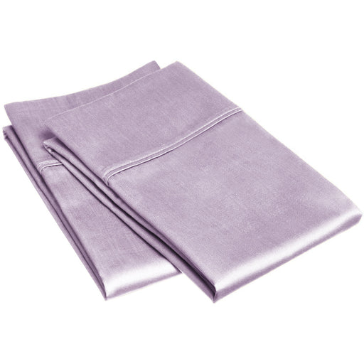 Egyptian Cotton 300 Thread Count Solid Pillowcase Set - Lavender