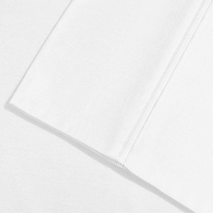 1000 Thread Count Cotton Rich Solid Deep Pocket Bed Sheet Set - White
