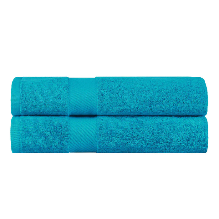 Kendell Egyptian Cotton Medium Weight Solid Bath Towel Set of 2 - CapriBreeze