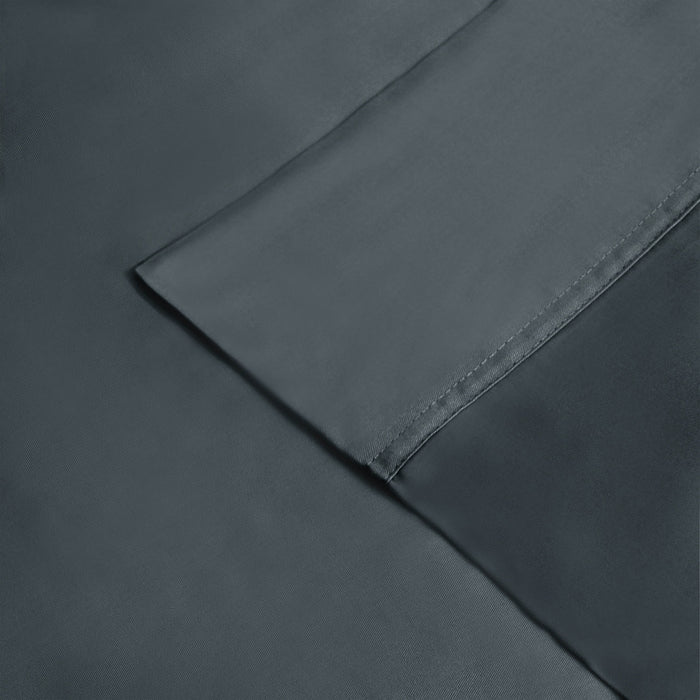 300 Thread Count Rayon From Bamboo Solid Deep Pocket Sheet Set - Charcoal