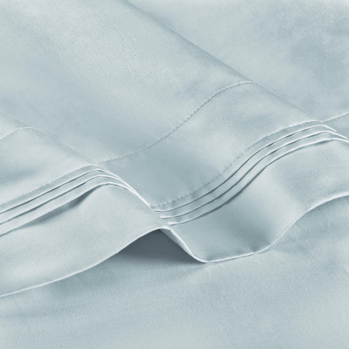 1000 Thread Count Egyptian Cotton Solid Pillowcase Set - Baby Blue