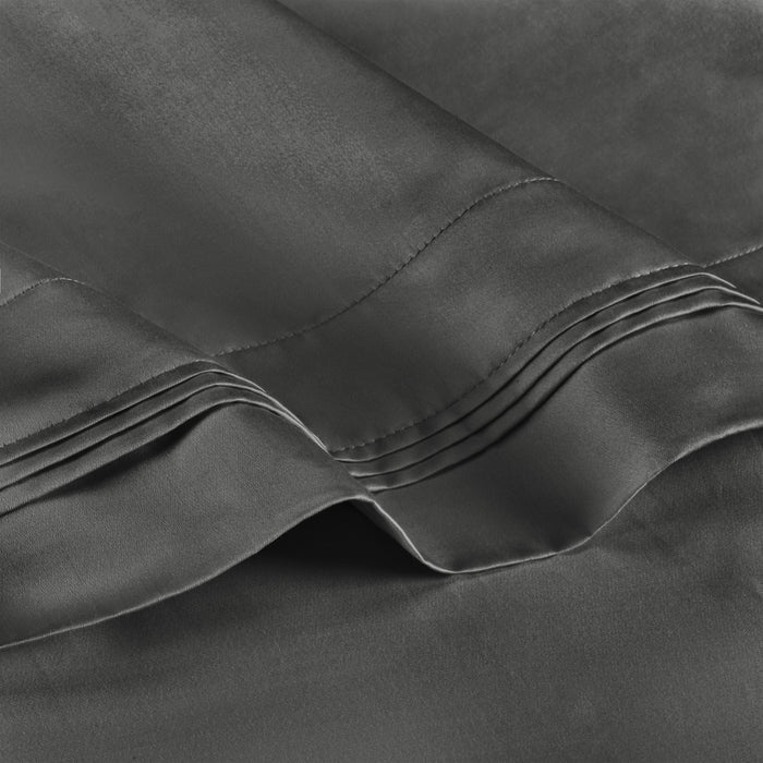 1000 Thread Count Egyptian Cotton Solid Pillowcase Set - Gray