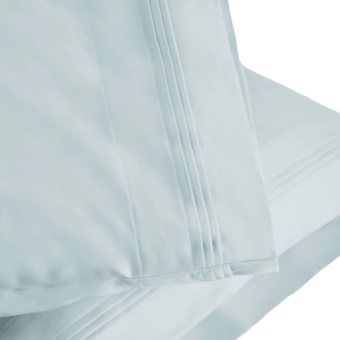 1000 Thread Count Egyptian Cotton Solid Pillowcase Set - Baby Blue