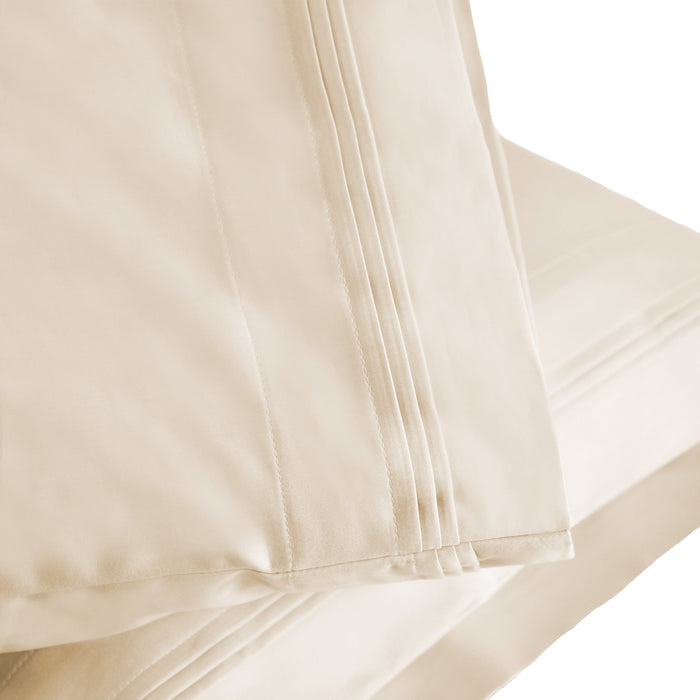 1000 Thread Count Egyptian Cotton Solid Pillowcase Set - Ivory