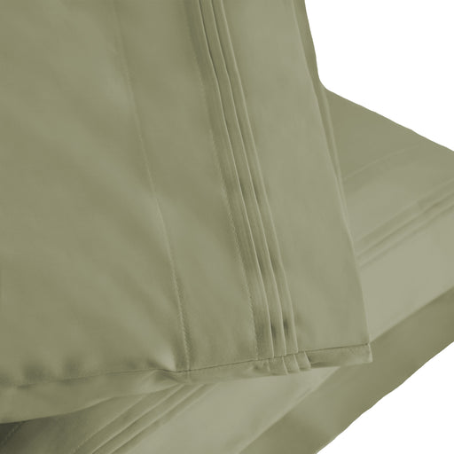 1000 Thread Count Egyptian Cotton Solid Pillowcase Set  - Sage