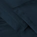1000 Thread Count Egyptian Cotton Solid Pillowcase Set -  Navy Blue