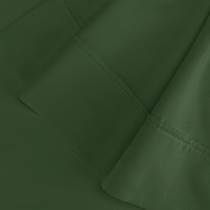 Egyptian Cotton 300 Thread Count Solid Pillowcase Set - Hunter Green