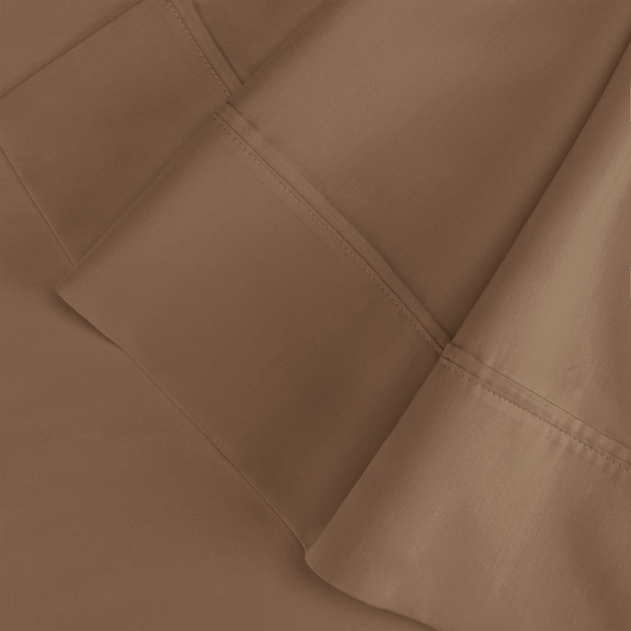 Egyptian Cotton 300 Thread Count Solid Pillowcase Set - Taupe