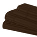 Egyptian Cotton 600 Thread Count Striped Deep Pocket Sheet Set - Chocolate