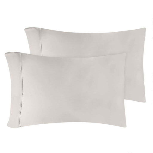 Modal From Beechwood 400 Thread Count Cooling Solid Pillowcase Set - Gray