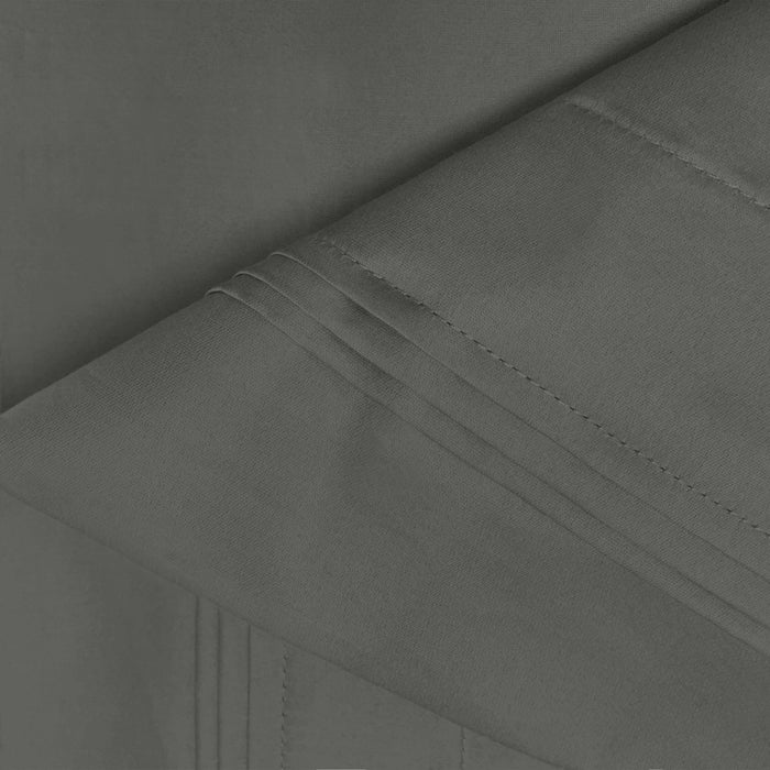Egyptian Cotton 650 Thread Count Solid Deep Pocket Sheet Set - Grey