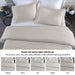 Modal From Beechwood 400 Thread Count Solid Duvet Cover Set - Gray