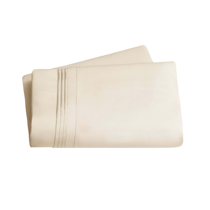 Egyptian Cotton 650 Thread Count Solid Deep Pocket Sheet Set - Ivory