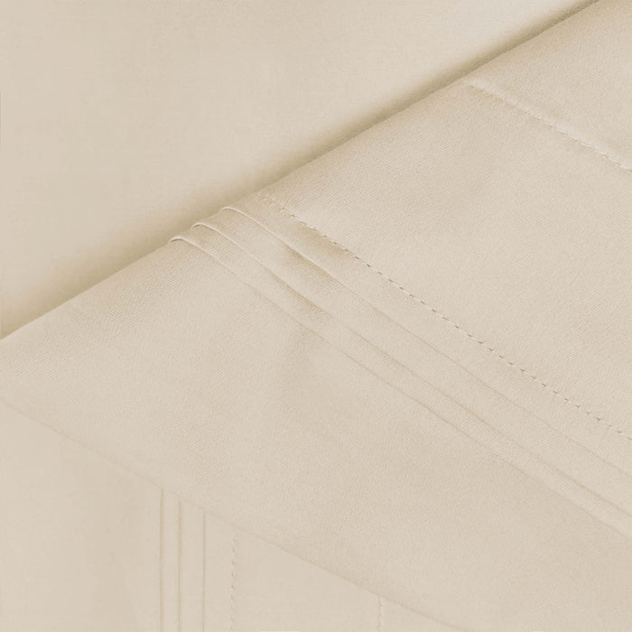 Egyptian Cotton 650 Thread Count Solid Deep Pocket Sheet Set - Ivory