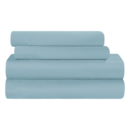 300 Thread Count Rayon From Bamboo Solid Deep Pocket Sheet Set - Light Blue