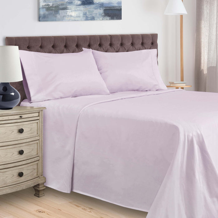 Egyptian Cotton 400 Thread Count Solid Deep Pocket Sheet Set - Lilac