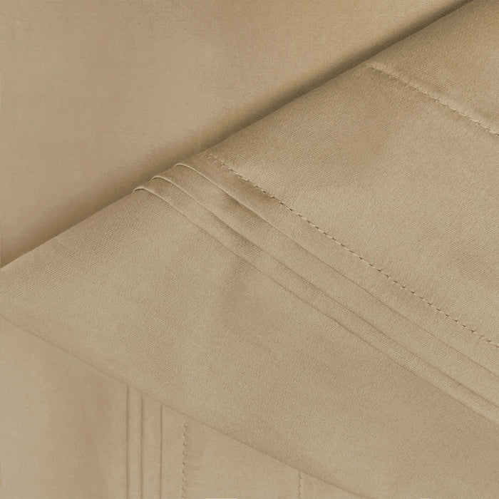 Egyptian Cotton 650 Thread Count Solid Deep Pocket Sheet Set - Linen